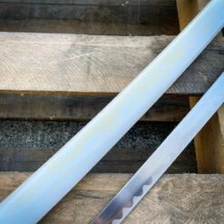 Japanese Samurai Sword KATANA High Carbon Steel Ninja WHITE Dragon Blade W Stand 10 Japanese Samurai Sword KATANA High Carbon Steel Ninja WHITE Dragon Blade W Stand -BLADE ADDICT Sales blade addict sword japanese samurai sword katana high carbon steel ninja white dragon blade w stand 30224385409223