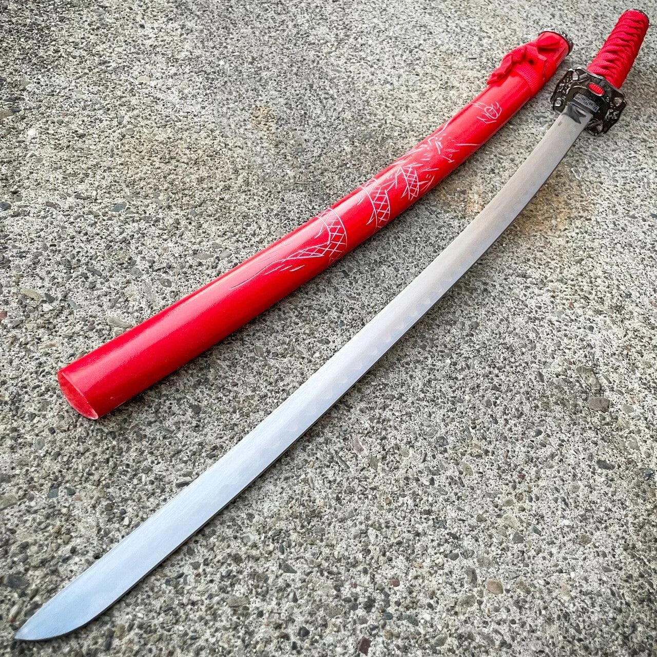 Red Dragon Samurai Katana Sword 4 Red Dragon Samurai Katana Sword - Image 2