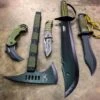 5 PC Military Outdoor Camping Survival Set -BLADE ADDICT Sales blade addict tactical set 5 pc military outdoor camping survival set 23017579512007