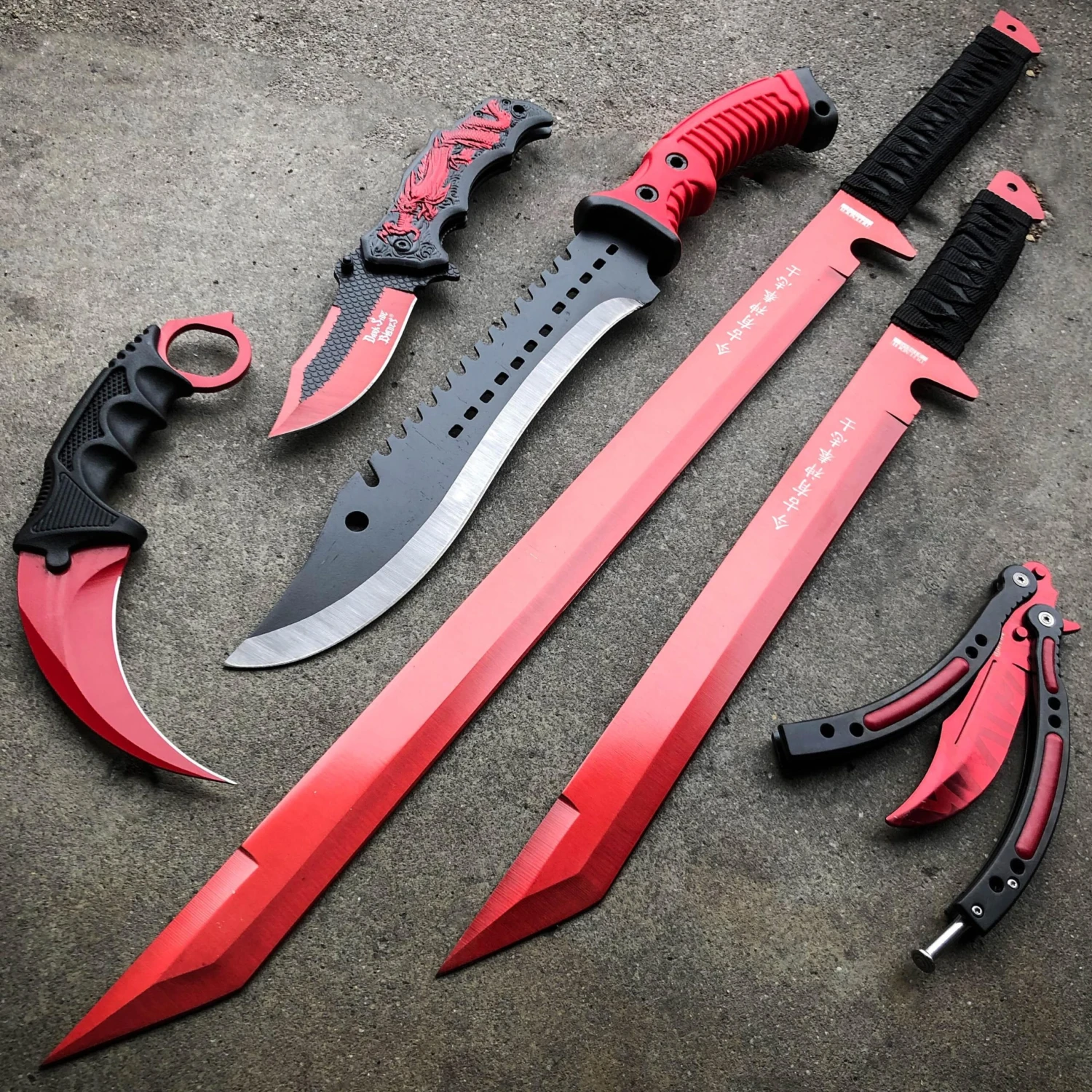 6 PC Red Slayer Tactical Set 3 6 PC Red Slayer Tactical Set