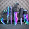8PC SPECTRUM BATTLE KNIFE SET -BLADE ADDICT Sales blade addict tactical set 8pc spectrum battle knife set 22542685110471