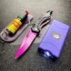 TACTICAL STUN GUN FLASHLIGHT + POCKET KNIFE + PEPPER SPRAY PURPLE SELF DEFENSE 1 TACTICAL STUN GUN FLASHLIGHT + POCKET KNIFE + PEPPER SPRAY PURPLE SELF DEFENSE -BLADE ADDICT Sales blade addict tactical set tactical stun gun flashlight pocket knife pepper spray purple self defense 28865802797255