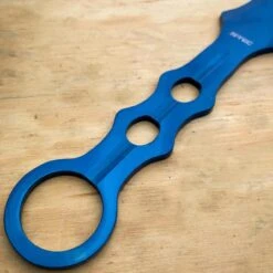 9" Ninja Tactical Fixed Blade Naruto Kunai Karambit Throwing Neck Knife Blue -BLADE ADDICT Sales blade addict throwing knives 9 ninja tactical fixed blade naruto kunai karambit throwing neck knife blue 28561845616839