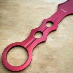 9" Ninja Tactical Fixed Blade Naruto Kunai Karambit Throwing Neck Knife RED -BLADE ADDICT Sales blade addict throwing knives 9 ninja tactical fixed blade naruto kunai karambit throwing neck knife red 28561793548487