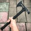 15" Battle Axe BLACK Hatchet Tomahawk Hammer Pin Tactical Fixed Blade -BLADE ADDICT Sales bladeaddictknives axes 15 battle axe black hatchet tomahawk hammer pin tactical fixed blade 15249537859672