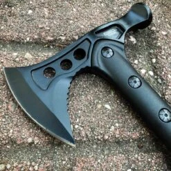 15" Battle Axe BLACK Hatchet Tomahawk Hammer Pin Tactical Fixed Blade 9 15" Battle Axe BLACK Hatchet Tomahawk Hammer Pin Tactical Fixed Blade -BLADE ADDICT Sales bladeaddictknives axes 15 battle axe black hatchet tomahawk hammer pin tactical fixed blade 15249538154584