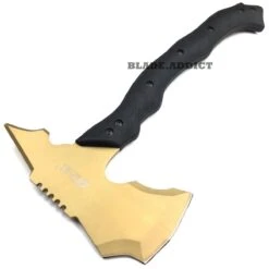 15" GOLD SURVIVAL TOMAHAWK AXE 8 15" GOLD SURVIVAL TOMAHAWK AXE -BLADE ADDICT Sales bladeaddictknives axes 15 gold survival tomahawk axe 323076784155