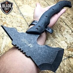 15" STONEWASH Battle Hatchet Axe