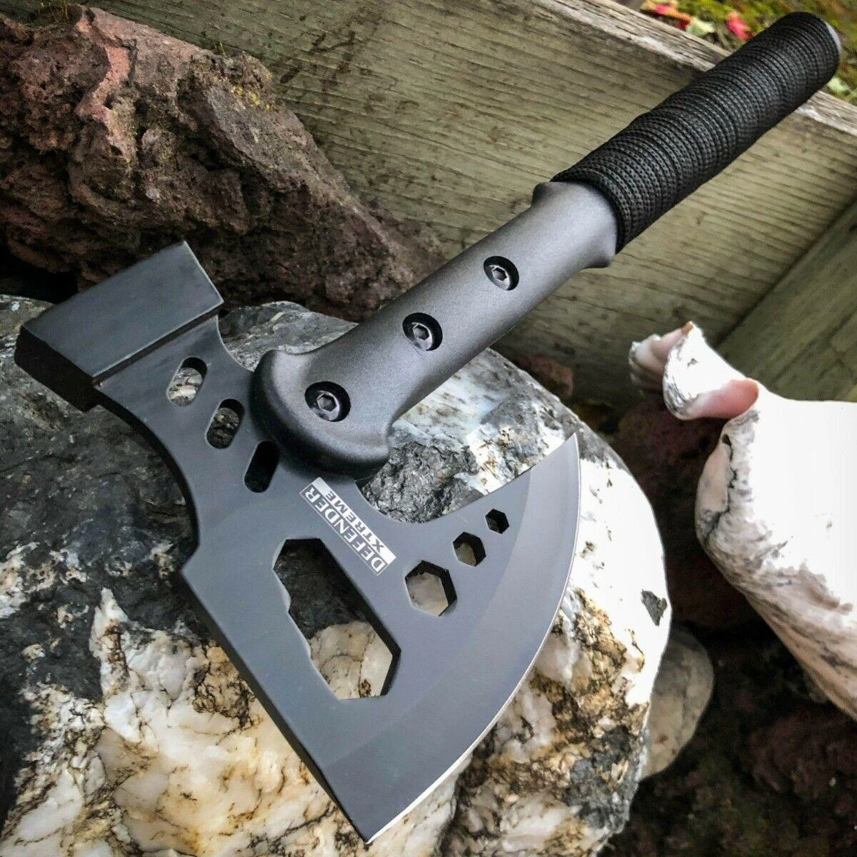 17" CAMPING TOMAHAWK THROWING AXE BATTLE Hatchet Hunting Knife 3 17" CAMPING TOMAHAWK THROWING AXE BATTLE Hatchet Hunting Knife
