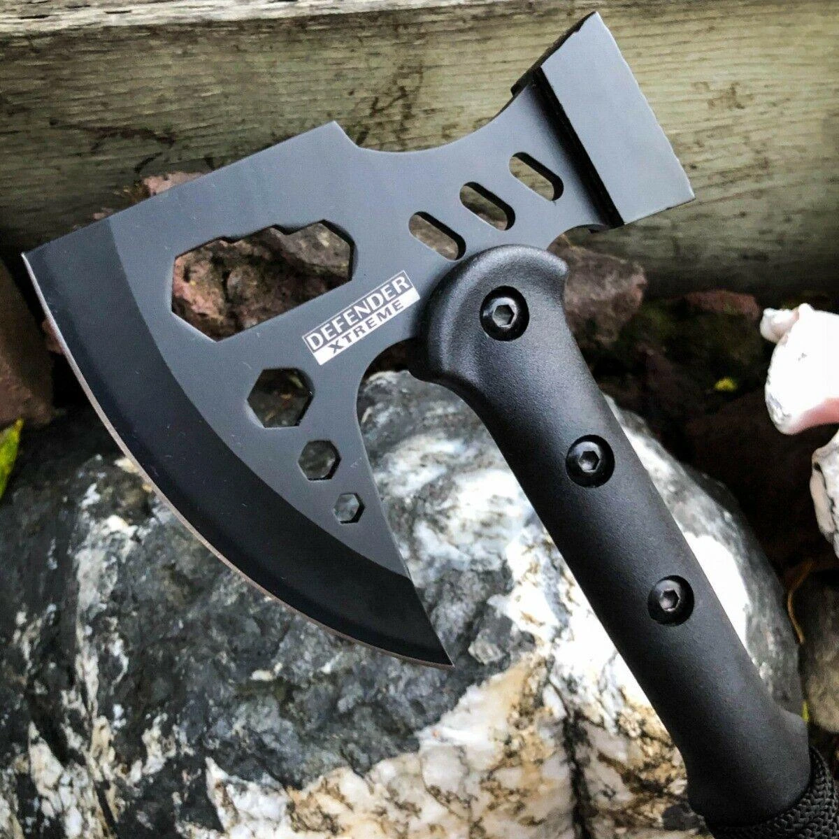 17" CAMPING TOMAHAWK THROWING AXE BATTLE Hatchet Hunting Knife 4 17" CAMPING TOMAHAWK THROWING AXE BATTLE Hatchet Hunting Knife - Image 2