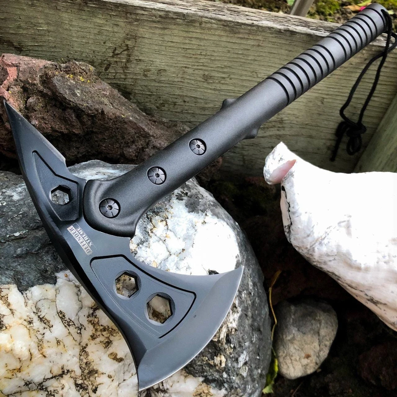 Black Tactical Tomahawk Hatchet Axe 3 Black Tactical Tomahawk Hatchet Axe