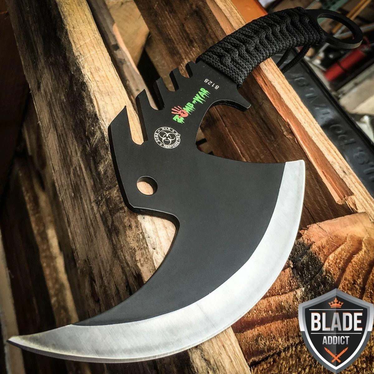 Zombie Hunting Hatchet Axe - Black 3 Zombie Hunting Hatchet Axe - Black