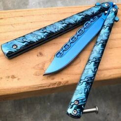 8.75" Fantasy Chain Tactical Balisong Butterfly Knife -BLADE ADDICT Sales bladeaddictknives butterfly knife 8 75 fantasy chain tactical balisong butterfly knife 15249597694040