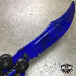 CSGO BLUE SAPPHIRE Butterfly Balisong Practice Knife Combat Trainer 8 CSGO BLUE SAPPHIRE Butterfly Balisong Practice Knife Combat Trainer -BLADE ADDICT Sales bladeaddictknives butterfly knife csgo blue sapphire butterfly balisong practice knife combat trainer 1668118216731