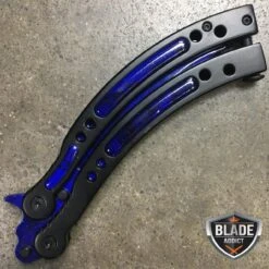 CSGO BLUE SAPPHIRE Butterfly Balisong Practice Knife Combat Trainer 10 CSGO BLUE SAPPHIRE Butterfly Balisong Practice Knife Combat Trainer -BLADE ADDICT Sales bladeaddictknives butterfly knife csgo blue sapphire butterfly balisong practice knife combat trainer 1668118315035