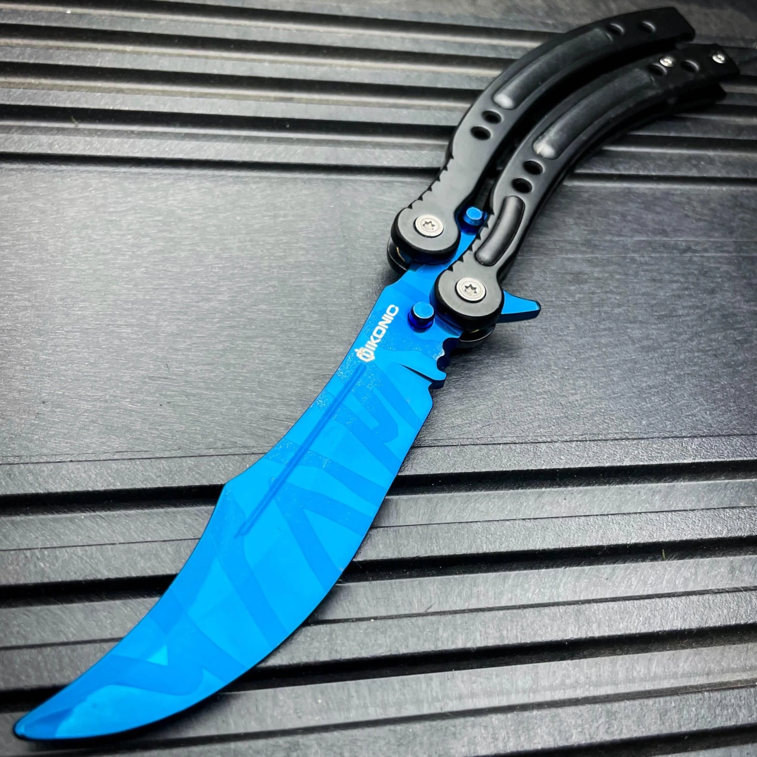 CSGO Butterfly Balisong Trainer - Blue Slaughter 3 CSGO Butterfly Balisong Trainer - Blue Slaughter