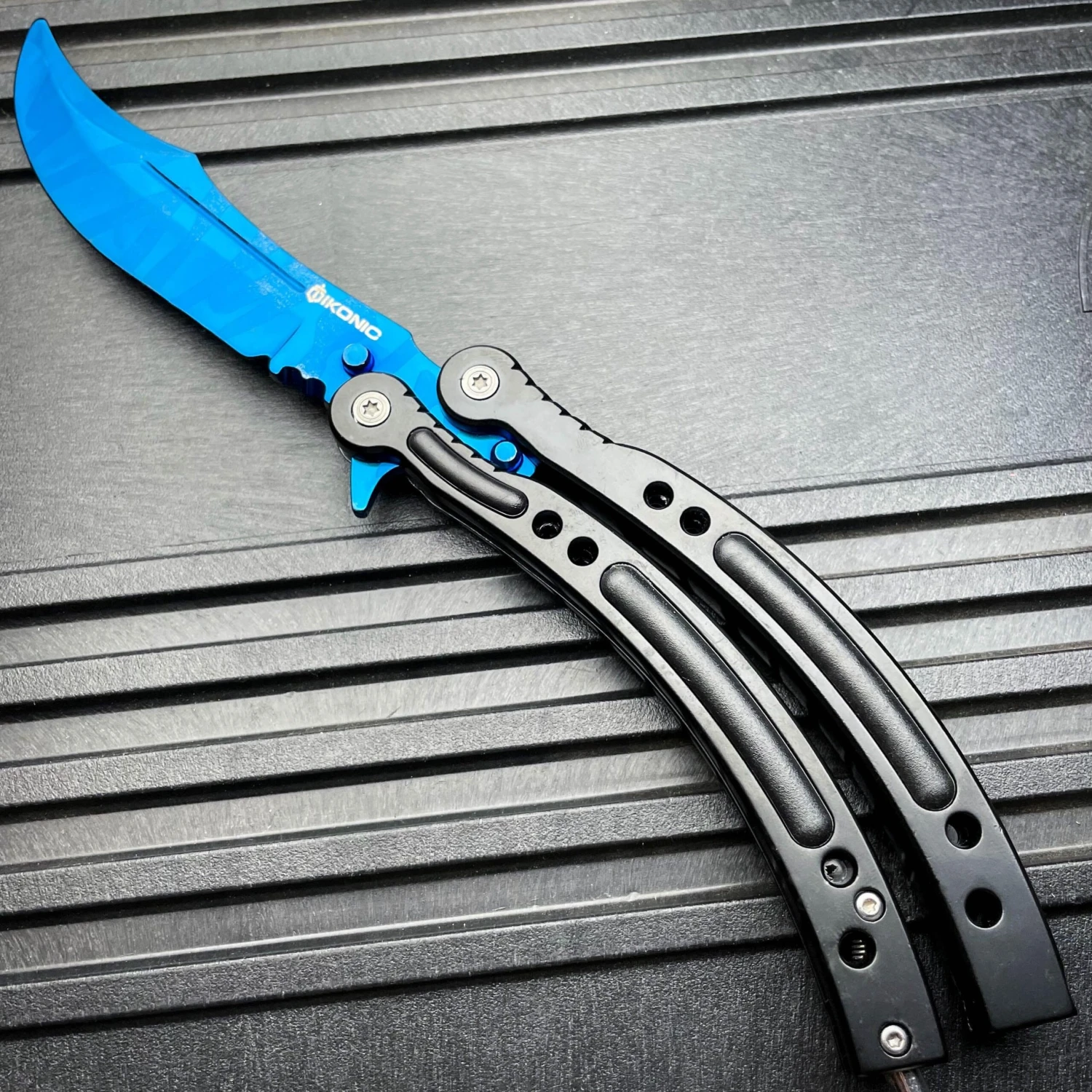 CSGO Butterfly Balisong Trainer - Blue Slaughter 6 CSGO Butterfly Balisong Trainer - Blue Slaughter - Image 4