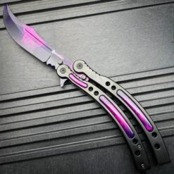 CSGO DOPPLER Practice Knife Balisong Butterfly Tactical Combat Trainer 10 CSGO DOPPLER Practice Knife Balisong Butterfly Tactical Combat Trainer -BLADE ADDICT Sales bladeaddictknives butterfly knife csgo doppler practice knife balisong butterfly tactical combat trainer 36930349138134