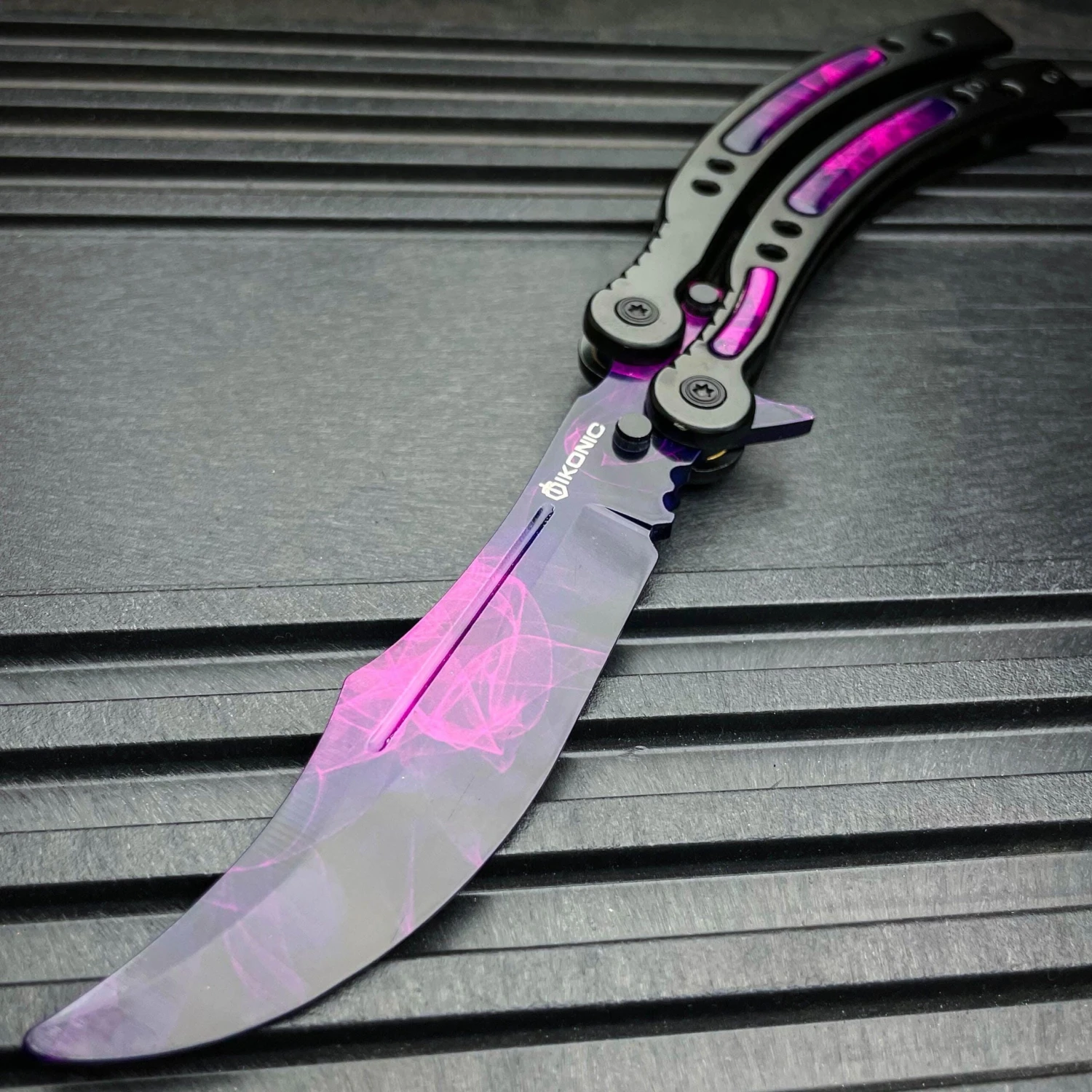 CSGO DOPPLER Practice Knife Balisong Butterfly Tactical Combat Trainer 4 CSGO DOPPLER Practice Knife Balisong Butterfly Tactical Combat Trainer - Image 2