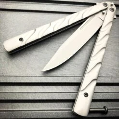 Vortex Balisong Butterfly Knife -BLADE ADDICT Sales bladeaddictknives butterfly knife vortex balisong butterfly knife 15249574625368