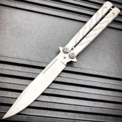 Vortex Balisong Butterfly Knife -BLADE ADDICT Sales bladeaddictknives butterfly knife vortex balisong butterfly knife 15249575182424