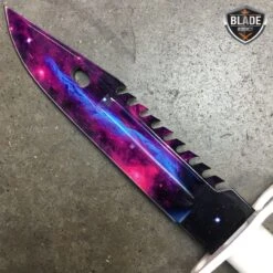 BLADE ADDICT Sales -BLADE ADDICT Sales bladeaddictknives csgo 13 cs go tactical fixed blade hunting knife bayonet bowie galaxy white survival 1668083908635