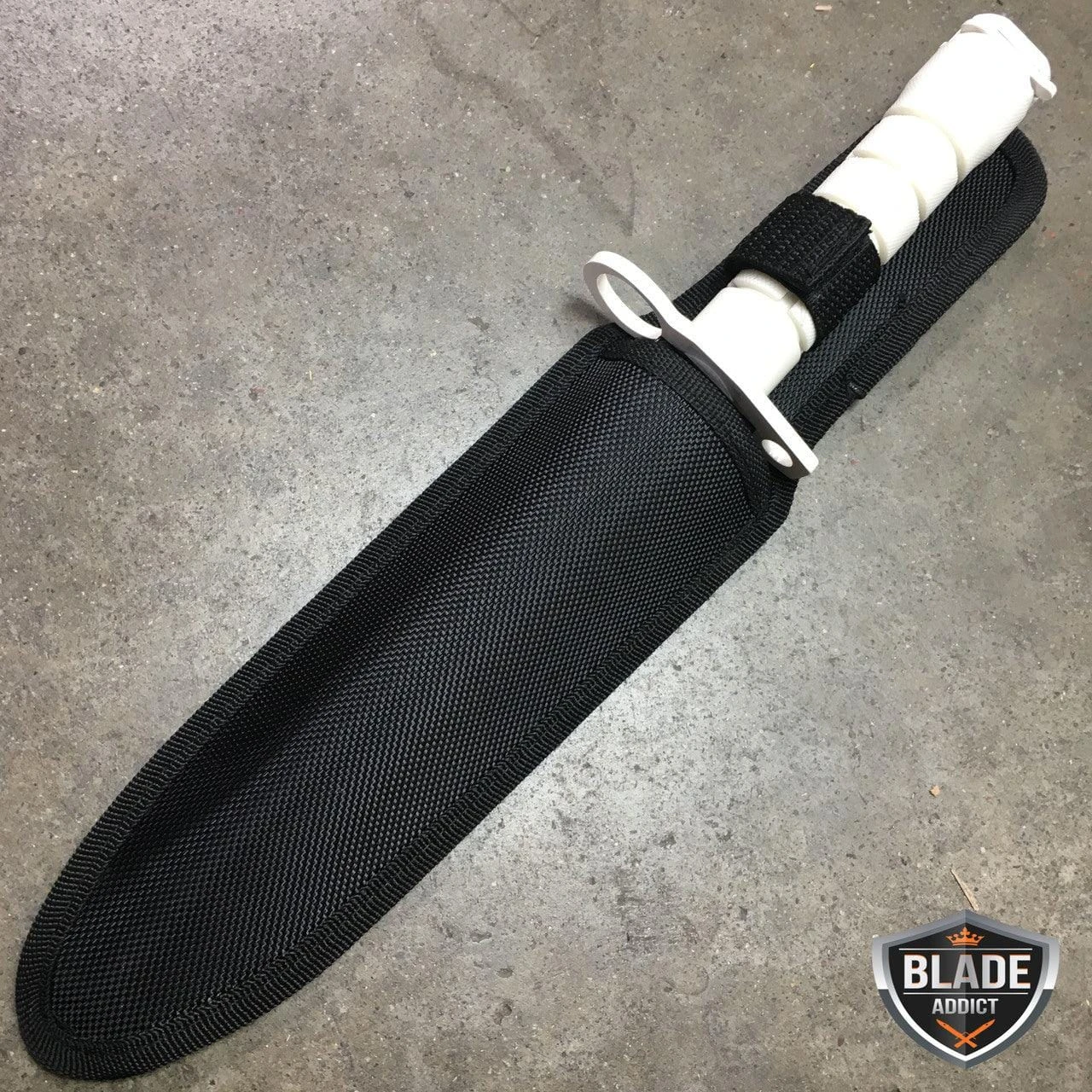 13" CS GO Tactical Fixed Blade Hunting Knife Bayonet Bowie GALAXY WHITE Survival 6 13" CS GO Tactical Fixed Blade Hunting Knife Bayonet Bowie GALAXY WHITE Survival - Image 4