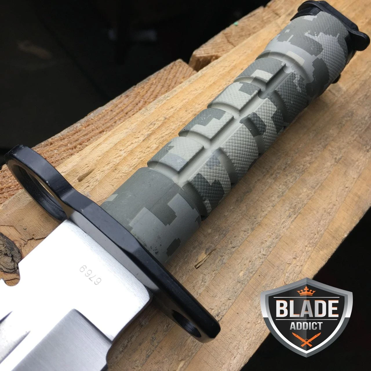 13" Military Combat Fixed Blade Hunting Knife Bayonet Tactical Bowie 5 13" Military Combat Fixed Blade Hunting Knife Bayonet Tactical Bowie - Image 3