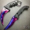 2PC CSGO Tactical FOLDING Open POCKET KNIFE Galaxy Blade