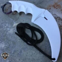 3 PC CSGO WhiteGalaxy Gut Hook Fixed Blade Bayonet Knife Karambit SET -BLADE ADDICT Sales bladeaddictknives csgo 3 pc csgo white galaxy gut hook fixed blade bayonet knife karambit set 1668441210907