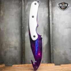 4 PC White Galaxy Fixed Blade Hunting Knife Guthook Balisong Butterfly Bayonet Karambit Collection -BLADE ADDICT Sales bladeaddictknives csgo 4 pc white galaxy fixed blade hunting knife guthook balisong butterfly bayonet karambit collection 1668269244443