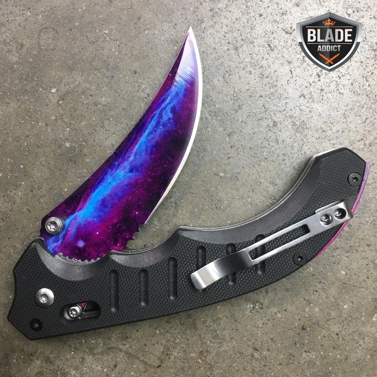 CSGO Strike Tactical Combat FOLDING Open POCKET KNIFE Galaxy Blade 5 CSGO Strike Tactical Combat FOLDING Open POCKET KNIFE Galaxy Blade - Image 3