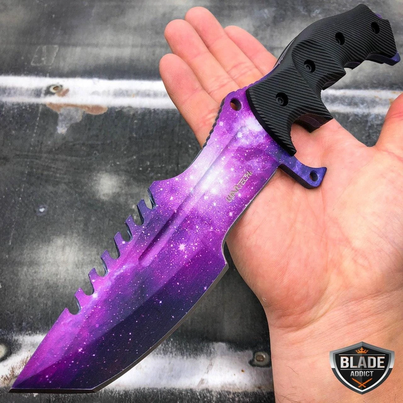 CSGO Tactical GALAXY Huntsman Fixed Blade Knife CS:GO Bowie Survival Hunting NEW 3 CSGO Tactical GALAXY Huntsman Fixed Blade Knife CS:GO Bowie Survival Hunting NEW