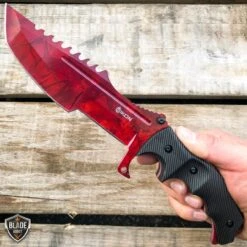 11" CSGO Tactical Hunting Fixed Blade Survival Bowie Tracker Knife NEW -BLADE ADDICT Sales bladeaddictknives csgo red ruby 11 csgo tactical hunting fixed blade survival bowie tracker knife new 6662119489624