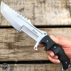 11" CSGO Tactical Hunting Fixed Blade Survival Bowie Tracker Knife NEW -BLADE ADDICT Sales bladeaddictknives csgo silver 11 csgo tactical hunting fixed blade survival bowie tracker knife new 6662118801496