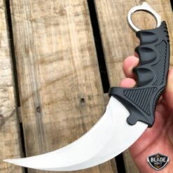 7.5" CSGO Karambit Combat Knife Fixed Blade Hawkbill Neck Doppler NEW -BLADE ADDICT Sales bladeaddictknives csgo silver 7 5 csgo karambit combat knife fixed blade hawkbill neck doppler new 6662130335832