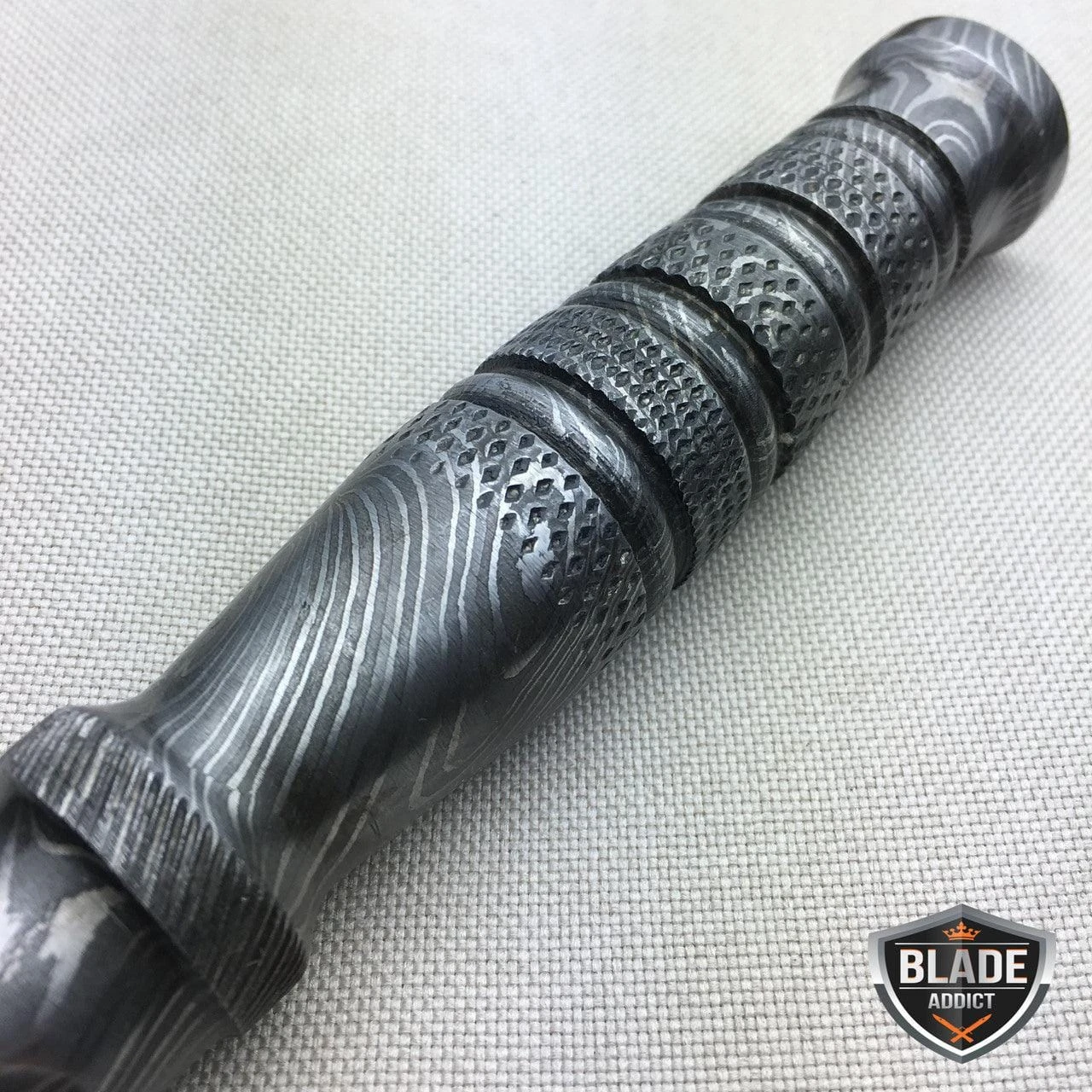 10.25" Damascus Fixed Blade Knife Tri Dagger Hand Forged Kris Blade 5 10.25" Damascus Fixed Blade Knife Tri Dagger Hand Forged Kris Blade - Image 3