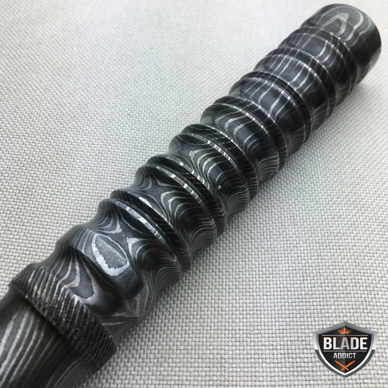 10" Damascus Fixed Blade Knife Tri Dagger Hand Forged Kris Blade 5 10" Damascus Fixed Blade Knife Tri Dagger Hand Forged Kris Blade - Image 3