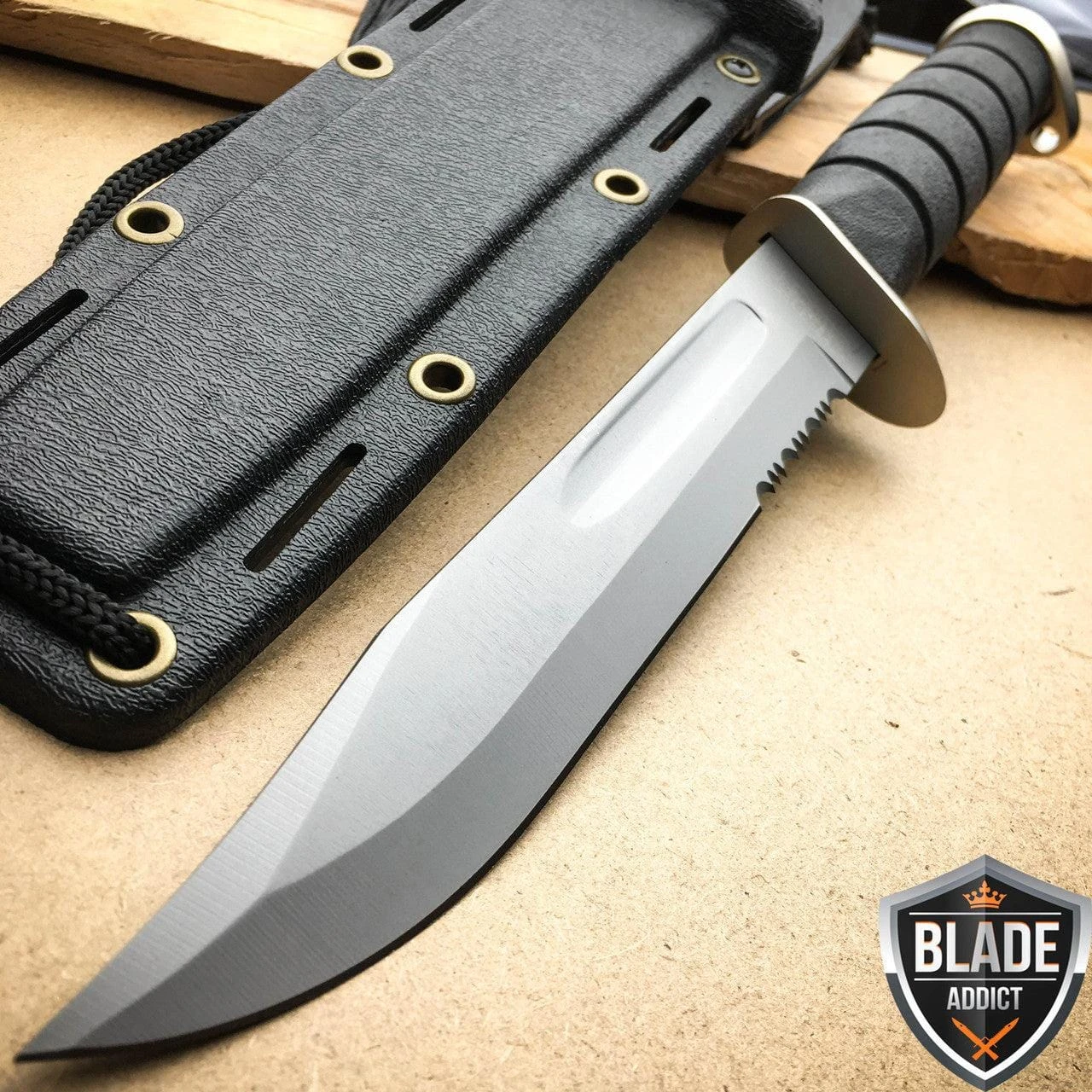 12" Marine Tactical Military Combat Fixed Blade Knife 3 12" Marine Tactical Military Combat Fixed Blade Knife