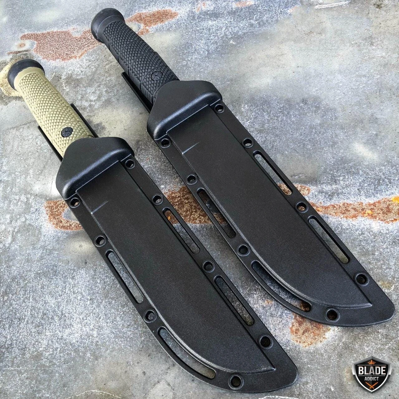 12" Military Combat Hunting Fixed Blade Survival Rambo Bowie Knife 7 12" Military Combat Hunting Fixed Blade Survival Rambo Bowie Knife - Image 5