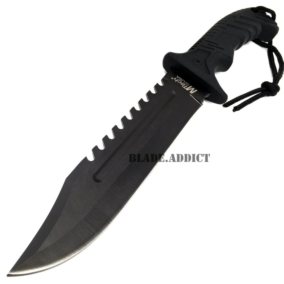 13" MTECH BLACK TACTICAL SURVIVAL Rambo Hunting FIXED BLADE 4 13" MTECH BLACK TACTICAL SURVIVAL Rambo Hunting FIXED BLADE - Image 2