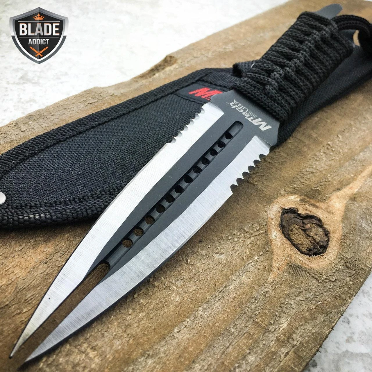 8.5" MTECH FANTASY Hunting Camping Fixed Blade KNIFE TWIN DAGGER 3 8.5" MTECH FANTASY Hunting Camping Fixed Blade KNIFE TWIN DAGGER