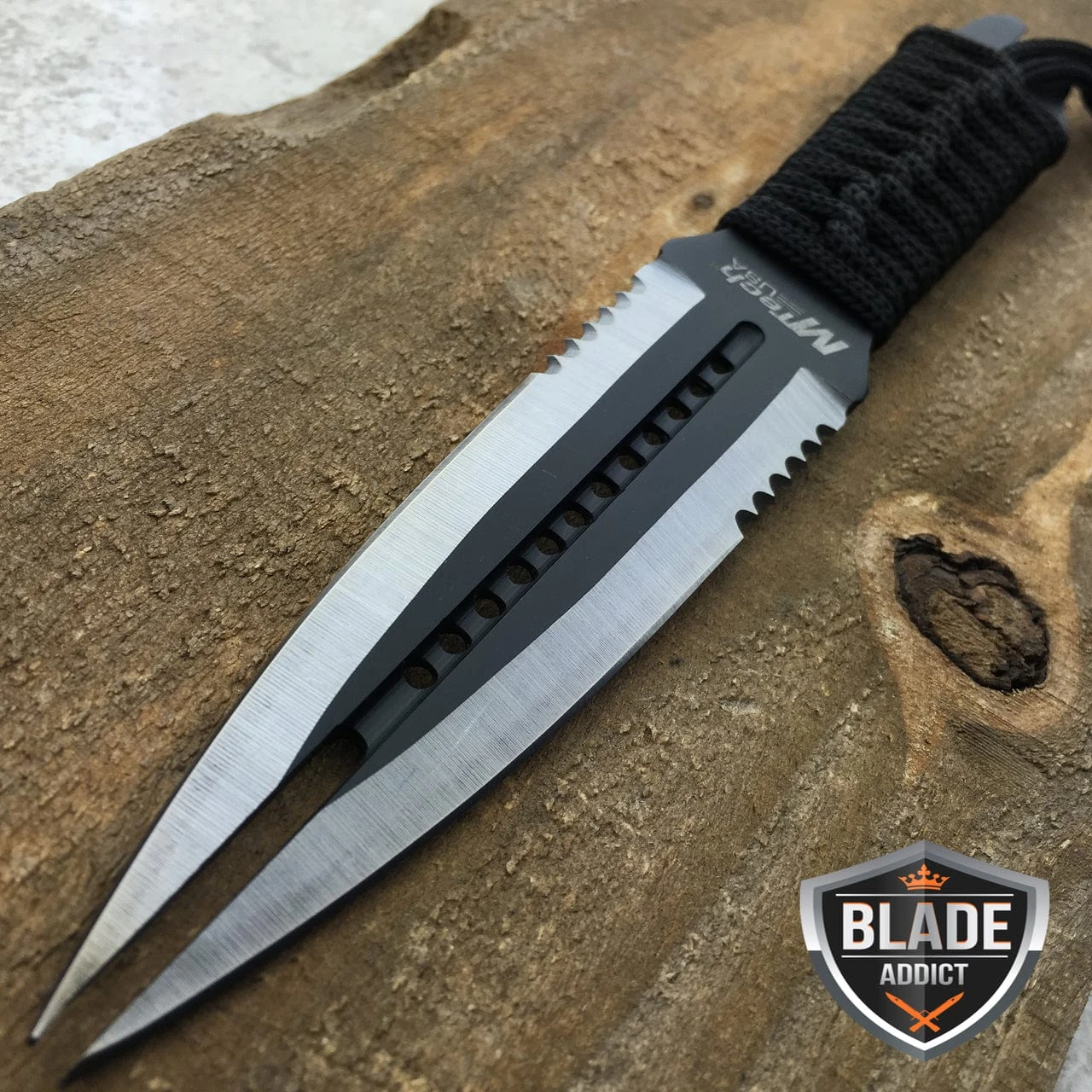 8.5" MTECH FANTASY Hunting Camping Fixed Blade KNIFE TWIN DAGGER 4 8.5" MTECH FANTASY Hunting Camping Fixed Blade KNIFE TWIN DAGGER - Image 2