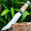 9" FIXED BLADE Bone Hunting Skinner Knife W/ Sheath