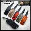 Belt Buckle Fixed Blade Knife - Adjustable Canvas Belt, TPU Buckle -BLADE ADDICT Sales bladeaddictknives fixed blade belt buckle fixed blade knife adjustable canvas belt tpu buckle 3901366272088
