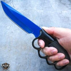 9.5" Military Tactical Trench Knife Combat Fixed Blade 15 9.5" Military Tactical Trench Knife Combat Fixed Blade -BLADE ADDICT Sales bladeaddictknives fixed blade blue 9 5 military tactical trench knife combat fixed blade 7149846036568