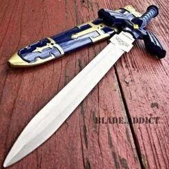 Legend Of Zelda Hylian Hyrule Ocarina Of Time Master Sword Short Dagger 10 Legend Of Zelda Hylian Hyrule Ocarina Of Time Master Sword Short Dagger -BLADE ADDICT Sales bladeaddictknives fixed blade blue legend of zelda hylian hyrule ocarina of time master sword short dagger 28720624894151