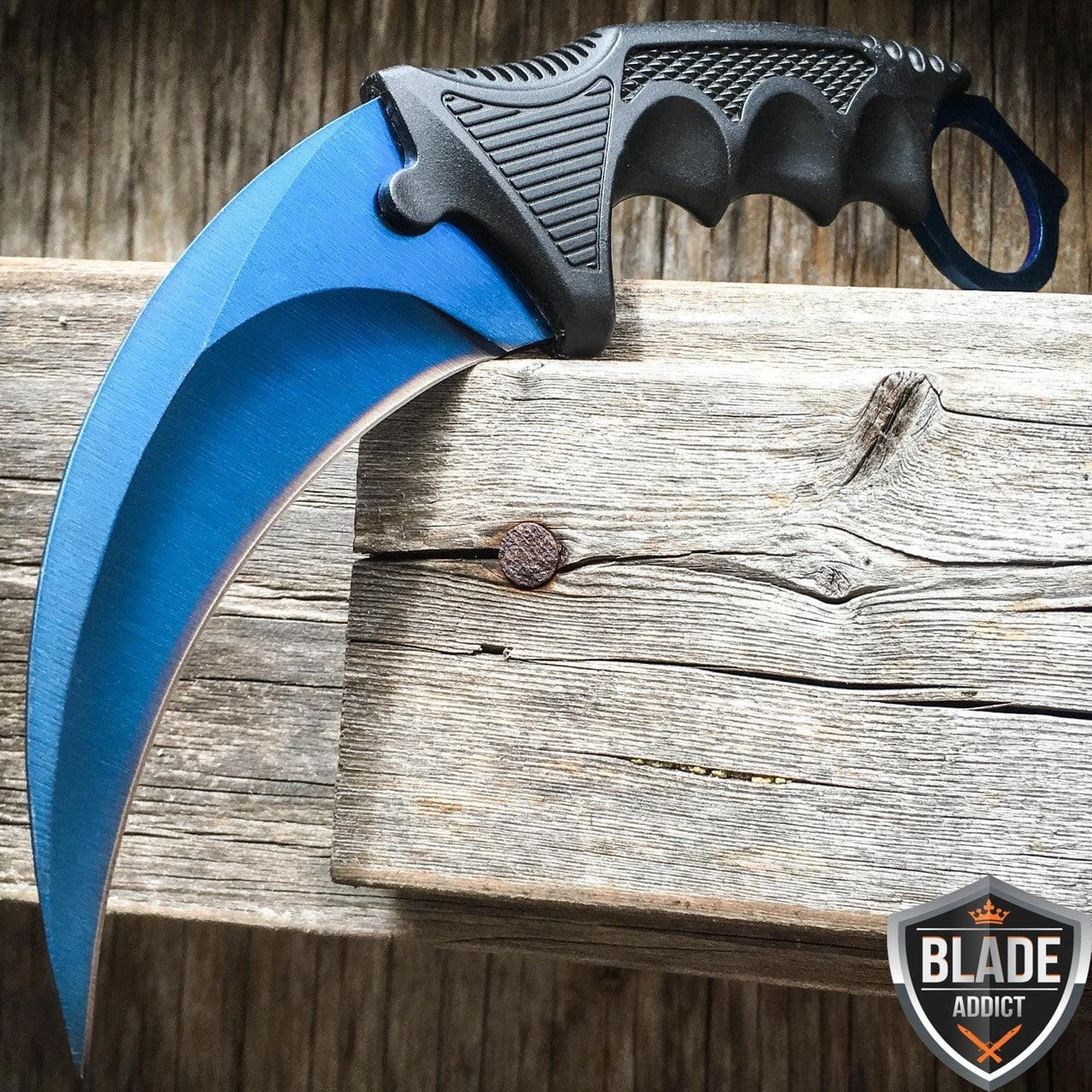 CSGO Blue Fixed Blade Karambit 3 CSGO Blue Fixed Blade Karambit