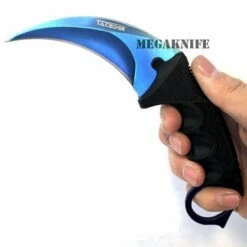 CSGO Blue Fixed Blade Karambit 6 CSGO Blue Fixed Blade Karambit -BLADE ADDICT Sales bladeaddictknives fixed blade csgo blue fixed blade karambit 323252846619