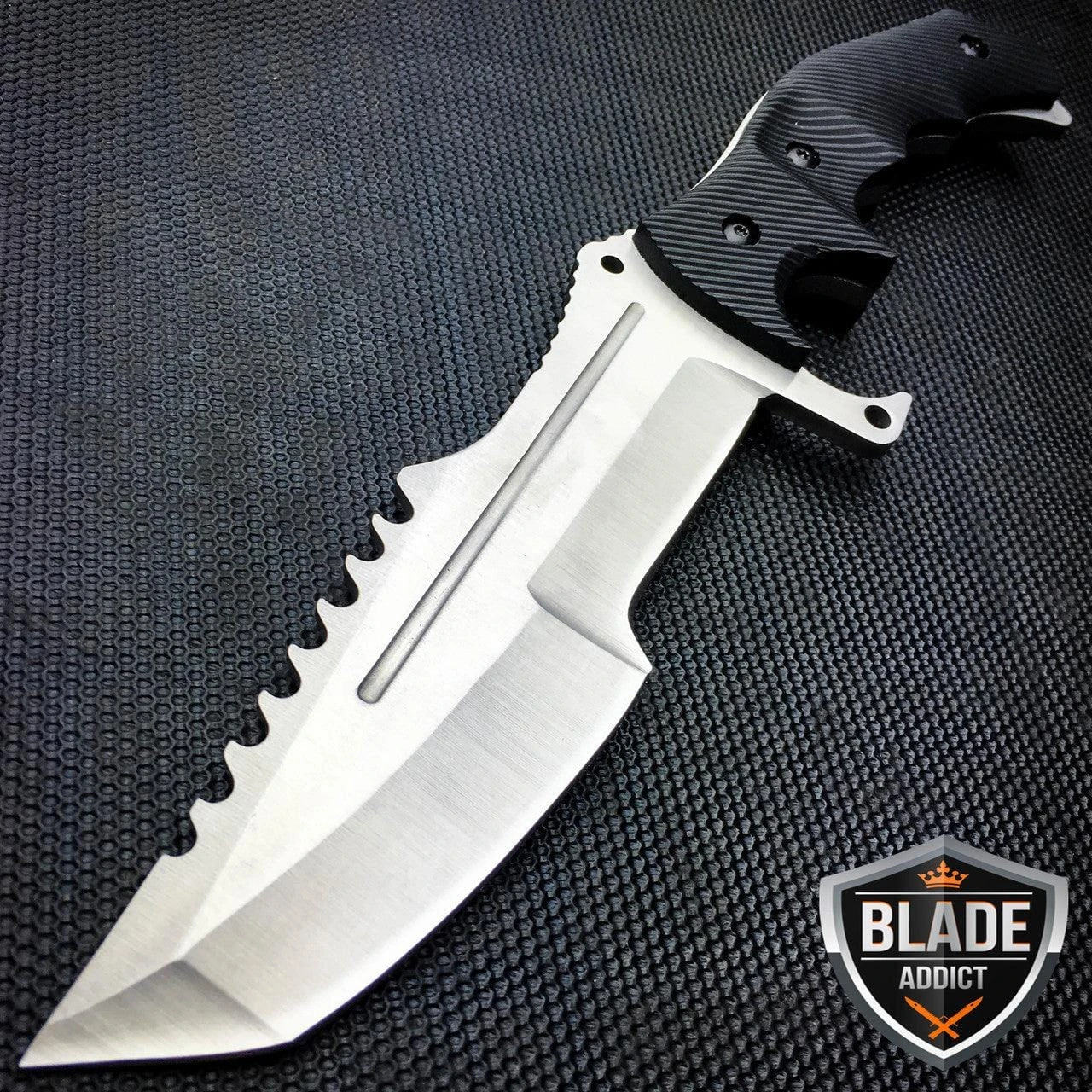 CSGO Fixed Blade Huntsman Survival Knife - Silver 4 CSGO Fixed Blade Huntsman Survival Knife - Silver - Image 2